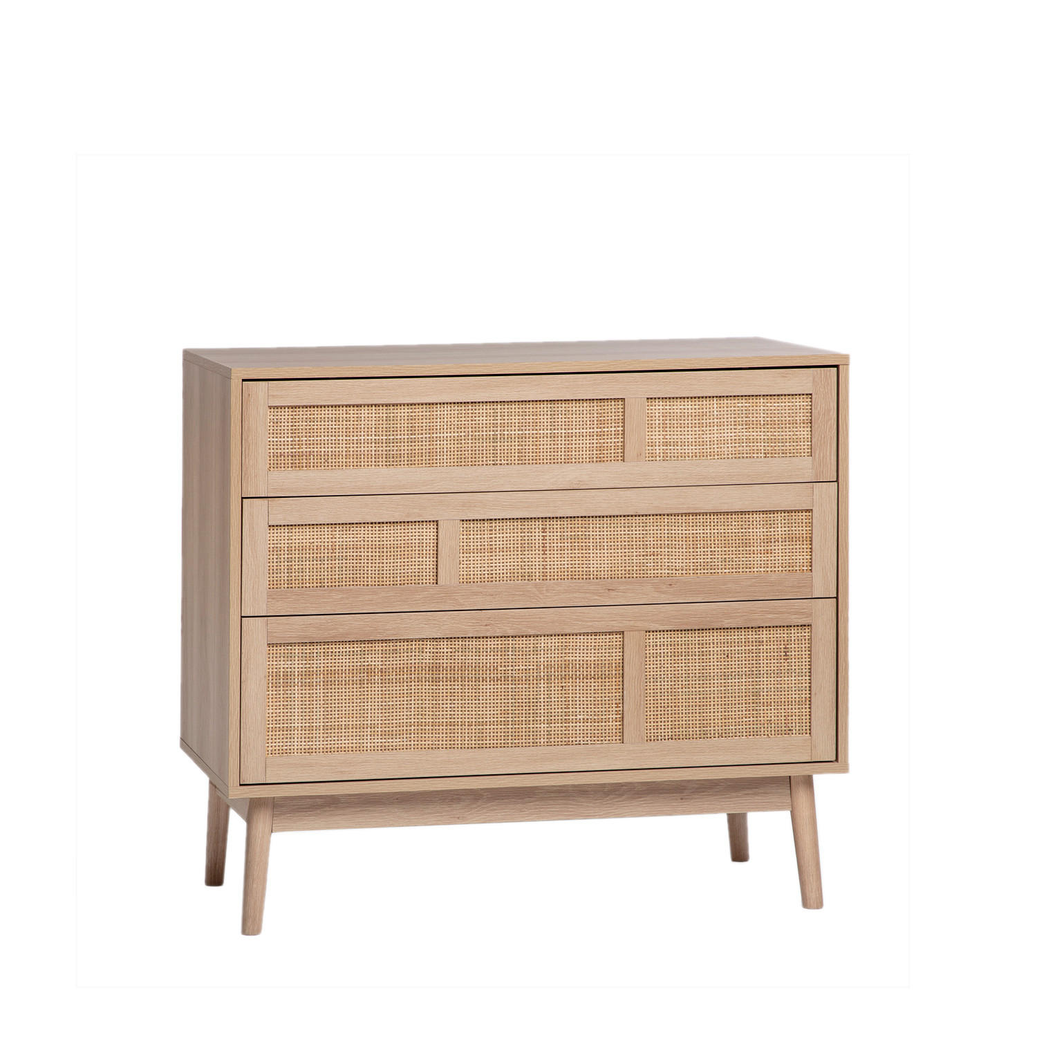 KOMMODE MIT SCHUBLADEN Ikigai Natürlich 90 cm x 80 cm - Naturfarben, Holzwerkstoff (40/80/90cm) - Klast Home