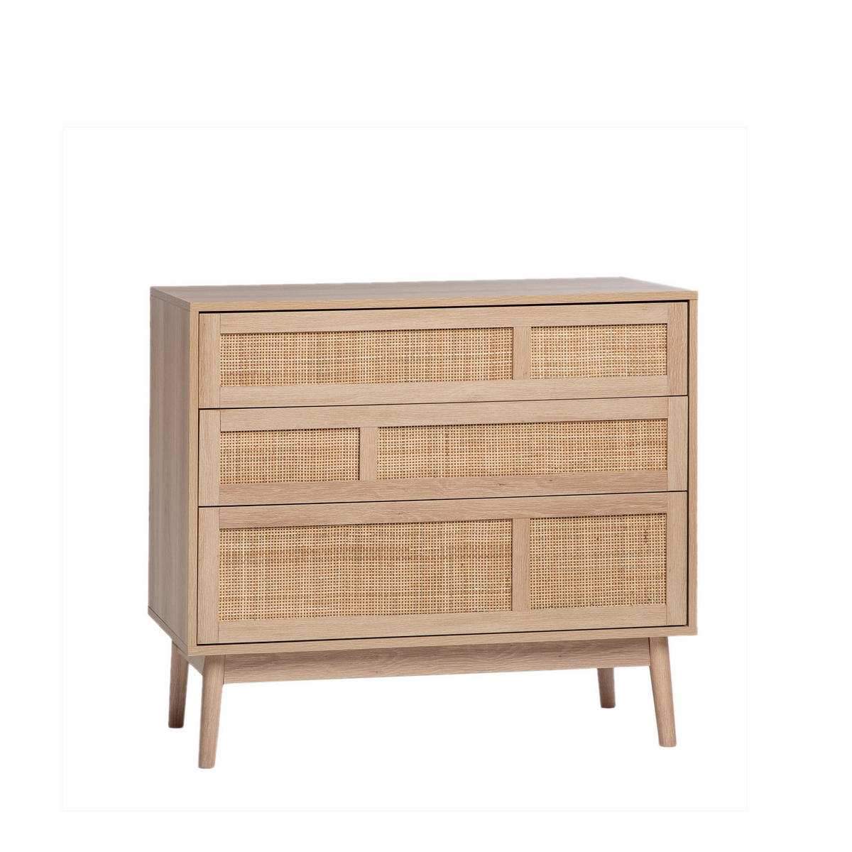 KOMMODE MIT SCHUBLADEN Ikigai Natürlich 90 cm x 80 cm - Naturfarben, Holzwerkstoff (40/80/90cm) - Klast Home