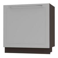 SPÜLENUNTERSCHRANK Bari D1Z/80 Lava / RAL 7040 fenstergrau 80 / 50 / 82cm Blum Teilauszug - Dunkelgrau/Grau, Holz/Holzwerkstoff (80/82/50cm) - Feldmann-Wohnen