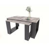 COUCHTISCH WESTA Beton 2er-Set - Grau, Holzwerkstoff (50/100/47.8cm) - Matkam Möbel
