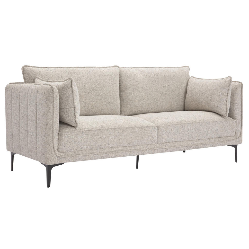 Thumbnail - Nordlys Sofa, Grau, Textil, 195x86x85 cm, Wohnzimmer, Sofas & Couches, Sofas