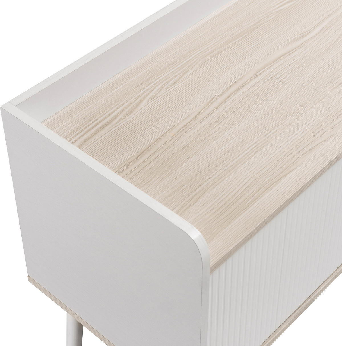 TV-SCHRANK in Weiß/Holzoptik mit Schiebetüren und Schubladen 160/40/58 cm - Weiß, Holzwerkstoff (160/58/40cm) - Redom