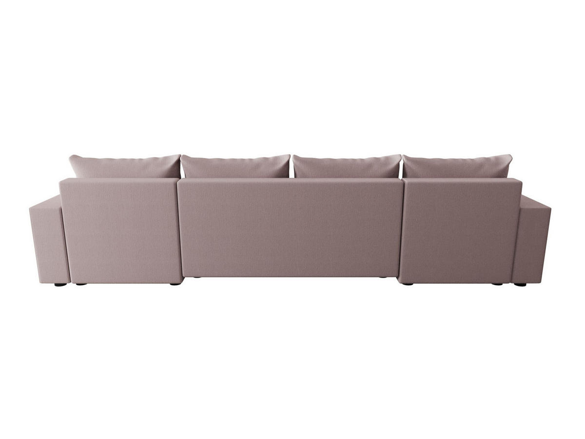 WOHNLANDSCHAFT HEWLET U BIS Cosmic 14 mit Schlaffunktion - Rosa, Textil (305/90/140cm) - Bedante