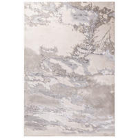 TEPPICH Polyester flachflor abstrakt hochglanz Como-Lecco, Silbergrau 200x290 cm - Silberfarben, Textil (200/290cm) - KADIMA DESIGN