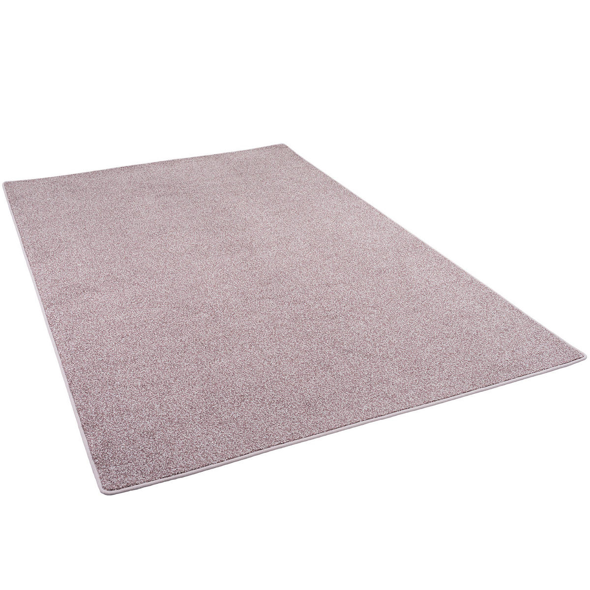 HOCHFLOR VELOURS TEPPICH LUNA MIX - Altrosa, Textil (100/100cm) - Snapstyle