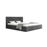 POLSTERBETT Detroit Komplettset - Graphitfarben, Holzwerkstoff/Textil (120/200cm) - Fun Möbel