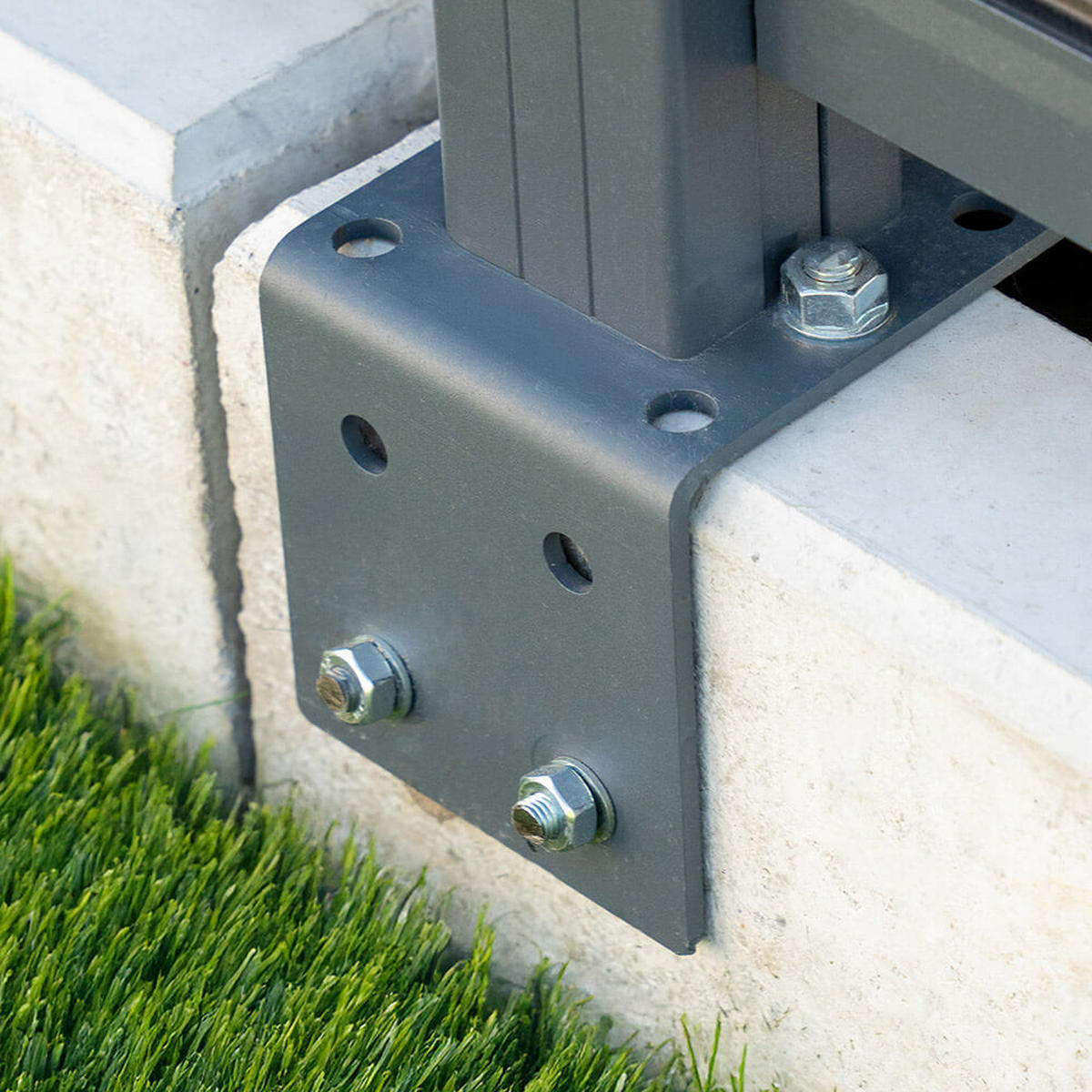 WINKELPLATTE FIX - 16 - Anthrazit, Metall (12.5/12cm) - Home Deluxe