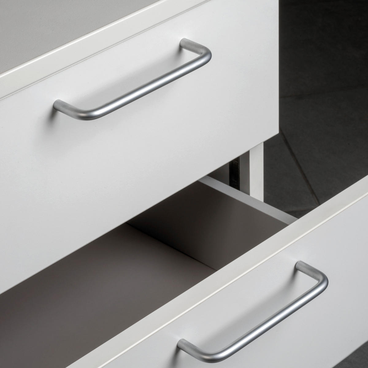 MÖBELGRIFFE Coimbra, L104mm, 96mm Achsenabstand, Stahl, matt verchromt 20er-set - Nickelfarben, Metall (14/5/25cm) - EMUCA