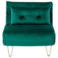 SCHLAFSOFA Samtstoff Dunkelgrün Vestfold - Dunkelgrün, Textil (85/81/78cm) - Beliani