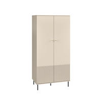 KLEIDERSCHRANK Sophie kaschmir matt 92 / 53 / 190cm - Kaschmir/Beige, Holz/Holzwerkstoff (92/190/53cm) - Feldmann-Wohnen