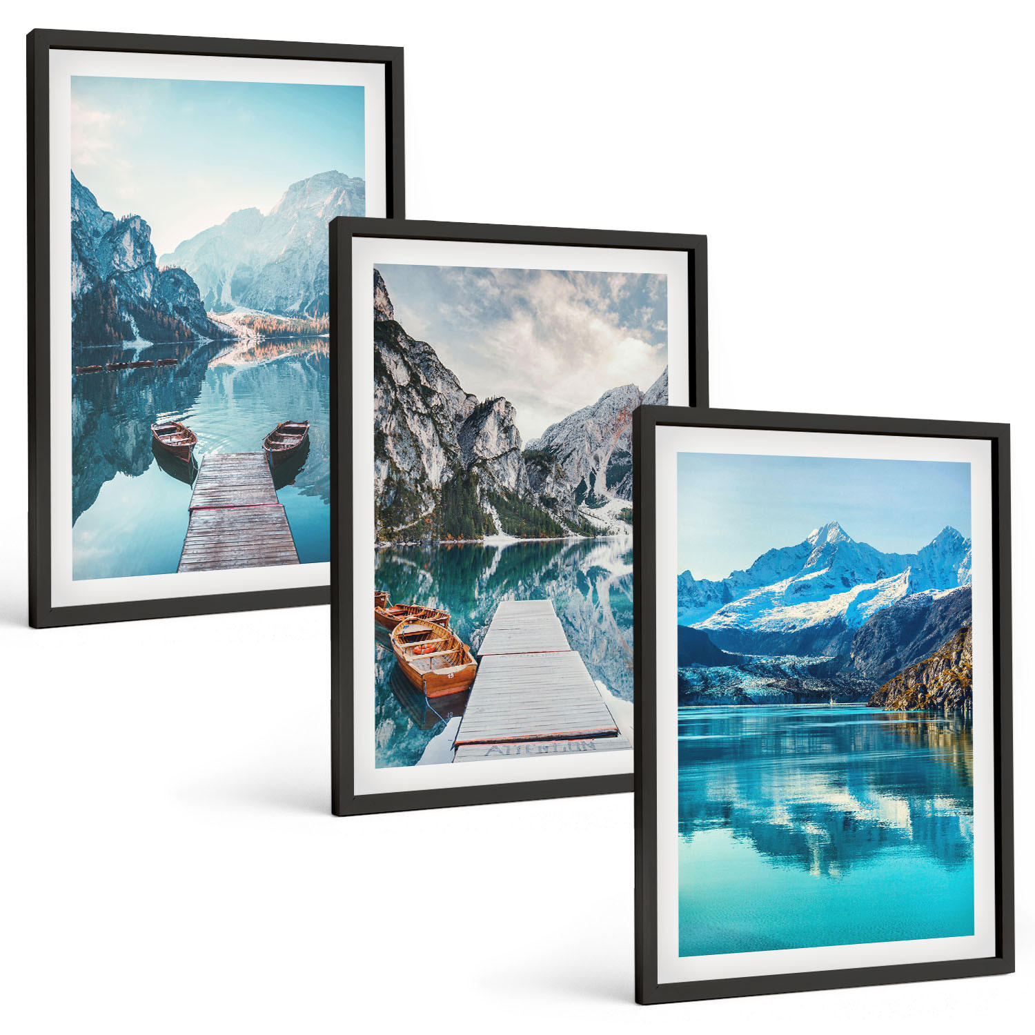 Tulup Bilder Schwarz 40x60 cm