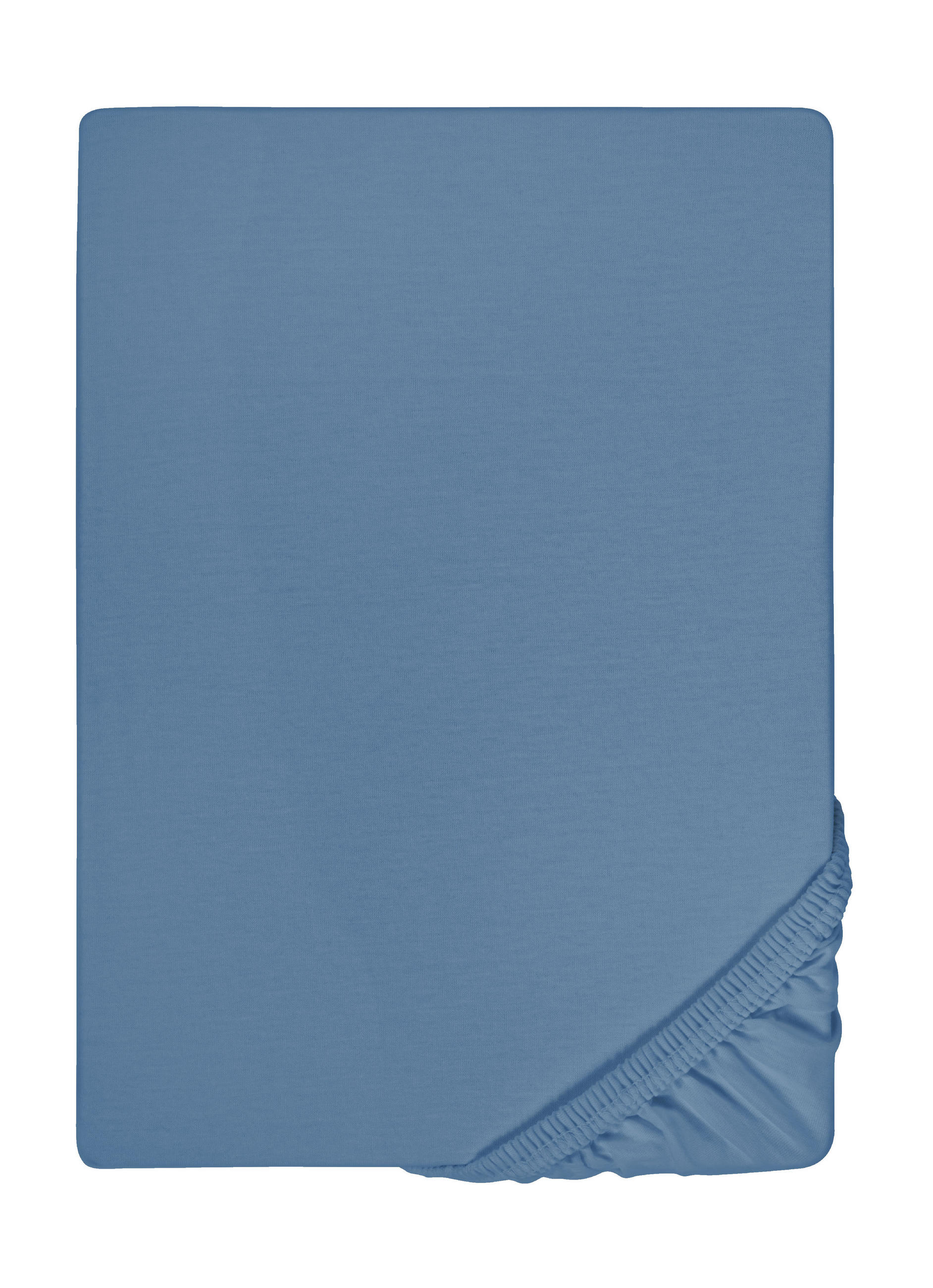 biberna Spannbetttuch Blau 100x200 cm