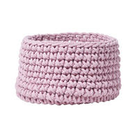 AUFBEWAHRUNGSKORB Baumwolle 37/21 cm - Rosa, Textil (37/37/21cm) - Homescapes