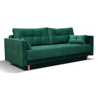 SOFA Flaschengrün LEMA Ausziehbar - Grün, Textil (216/85/91cm) - Sepro Meble