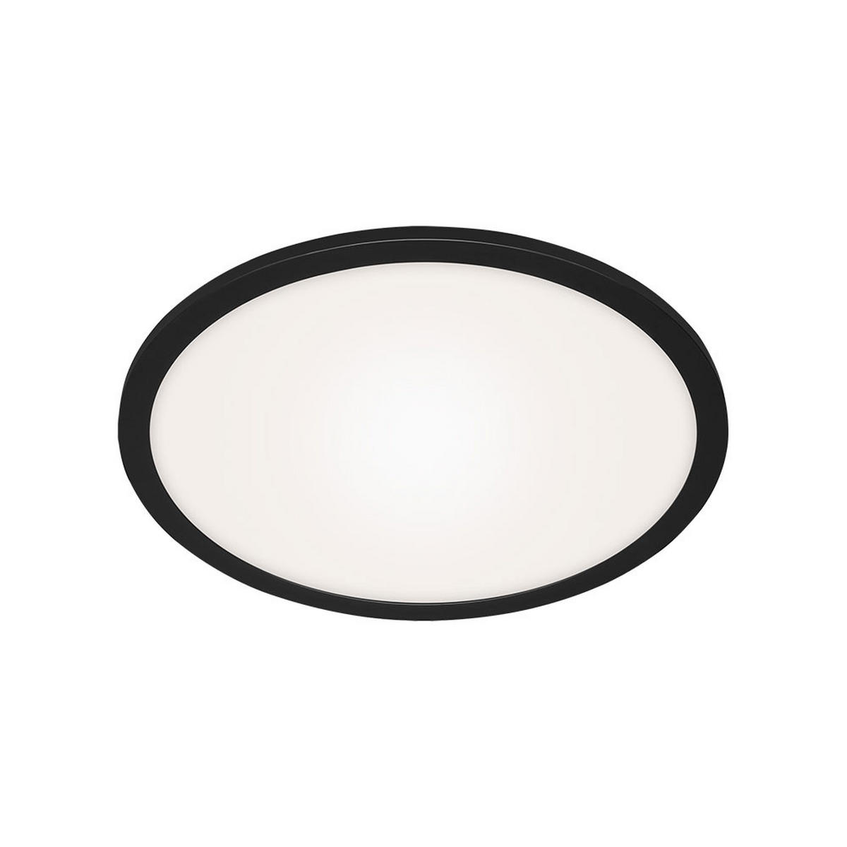 LED AUFBAU PANEL Schwarz - Schwarz, Metall (40/40/6.2cm) - Briloner