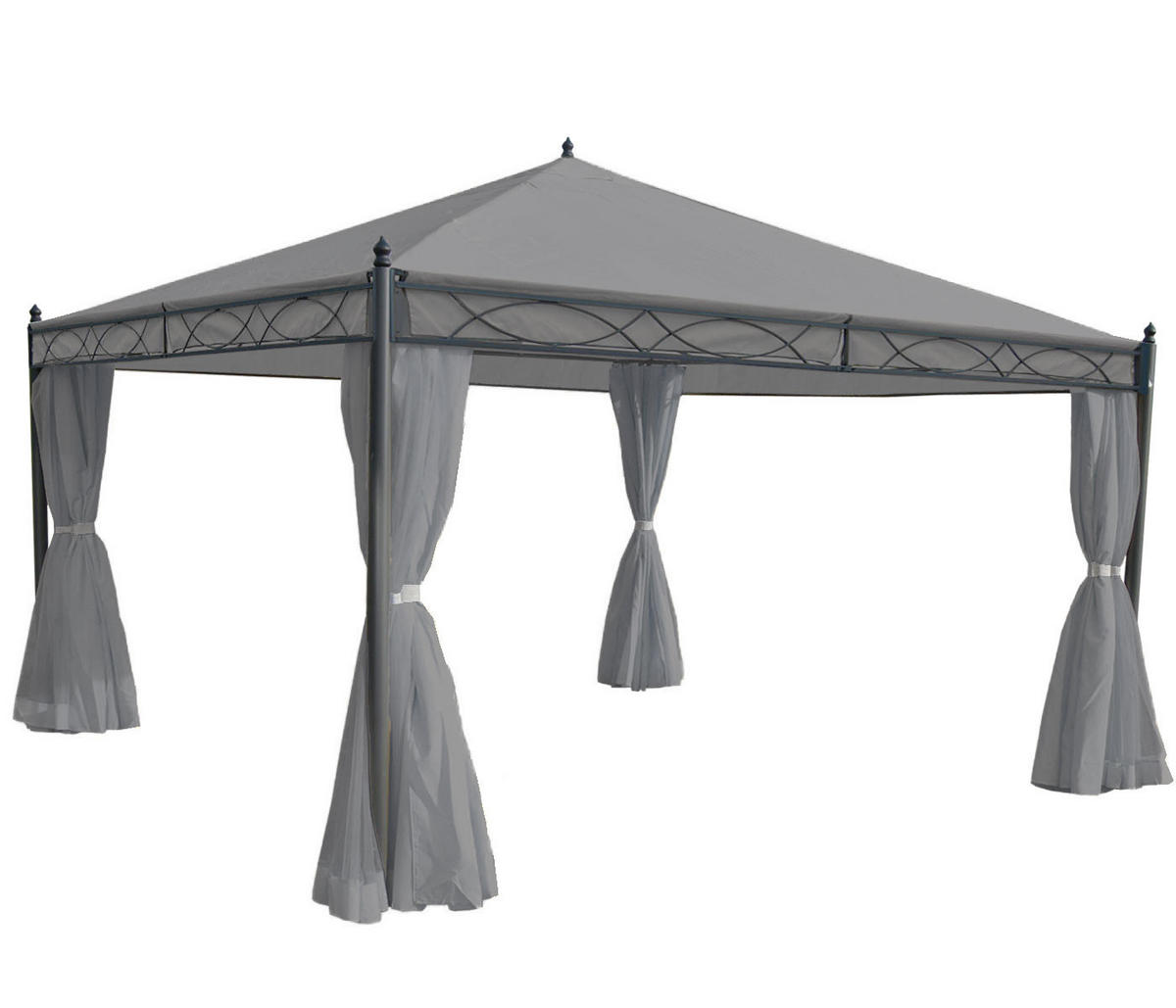 SEITENWAND PERGOLA CALPE Hellgrau - Hellgrau, Textil (383/205/1cm) - MCW