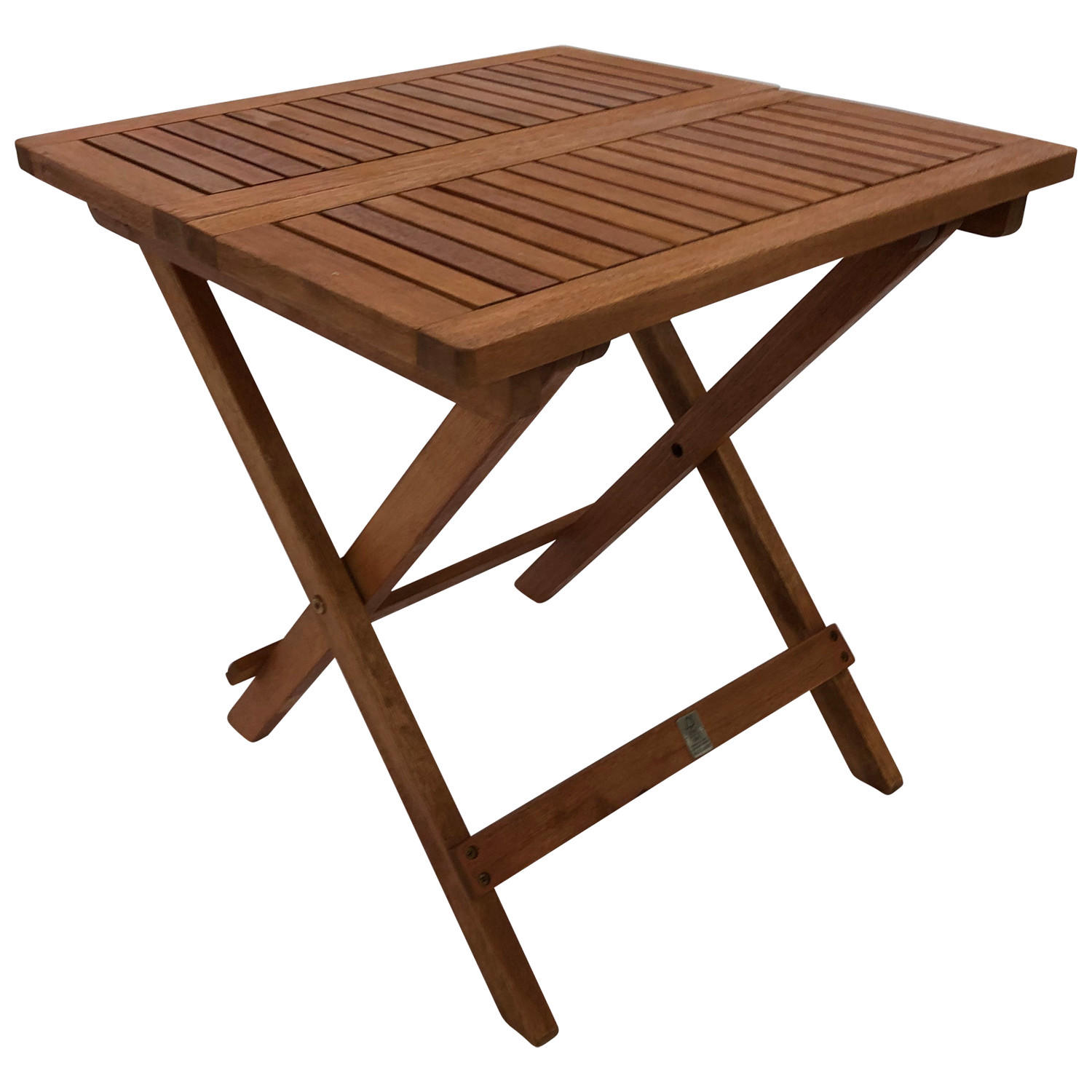 BEISTELLTISCH Norwich - Gartentisch 50x50cm - Eukalyptus geölt, klappbar - Braun, Holz (50/50/50cm) - TPFGarden