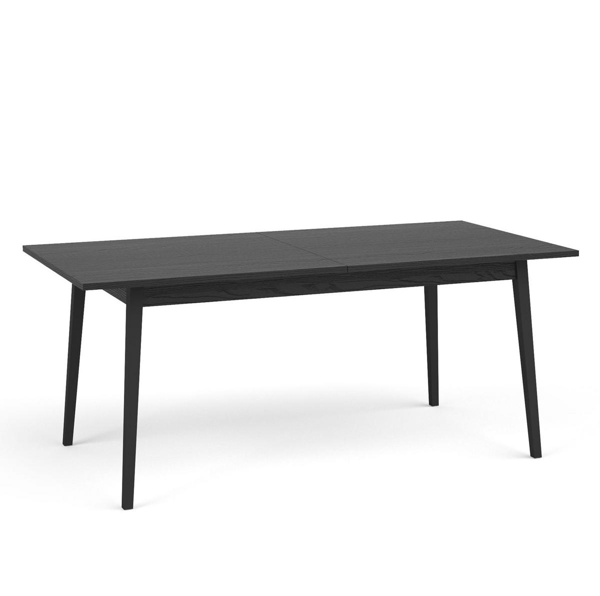 ESSTISCH Brunelli Dunkelgrau 200/80/90 cm – für 6 Personen - Dunkelgrau/Schwarz, Holzwerkstoff/Metall (90/200/80cm) - AX Living