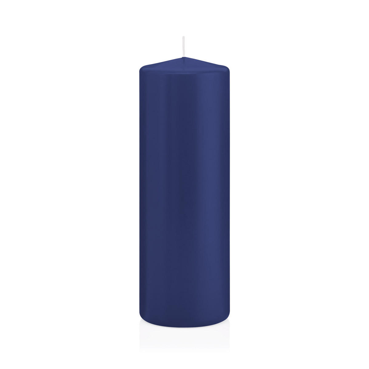 STUMPENKERZEN Dunkelblau Ø 68 x 200 mm, 12 Stück - Dunkelblau, Paraffin (7/20cm) - Wiedemann Kerzen