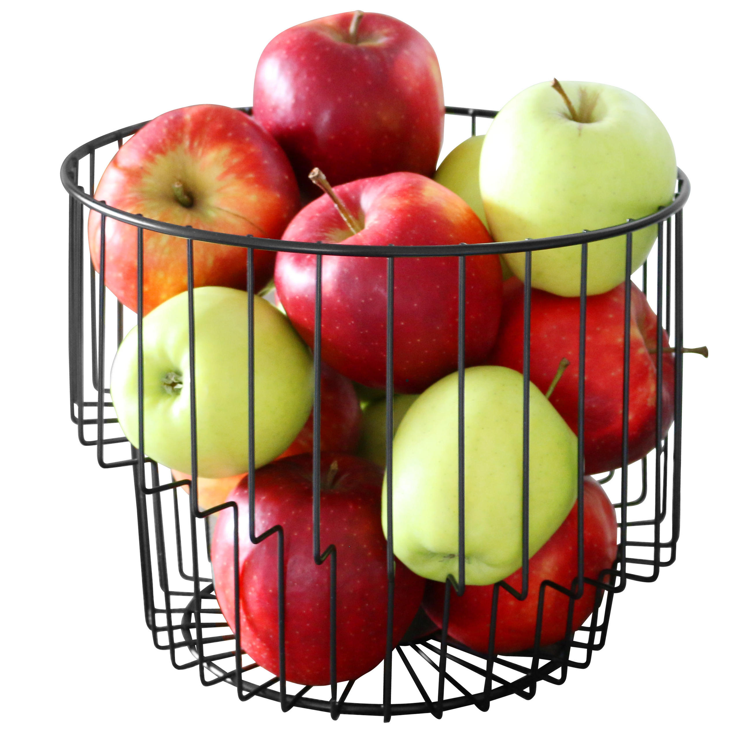 OBSTKORB, schwarz, Metall - Schwarz, Metall (19cm) - bremermann