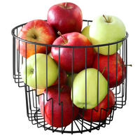 OBSTKORB, schwarz, Metall - Schwarz, Metall (19cm) - bremermann