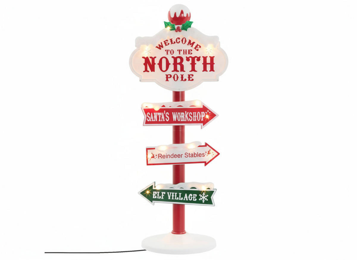 LED-WEIHNACHTSDEKORATION Außenbereich - Multicolor, Kunststoff (29.6/95/29.6cm) - Home Styling Collection