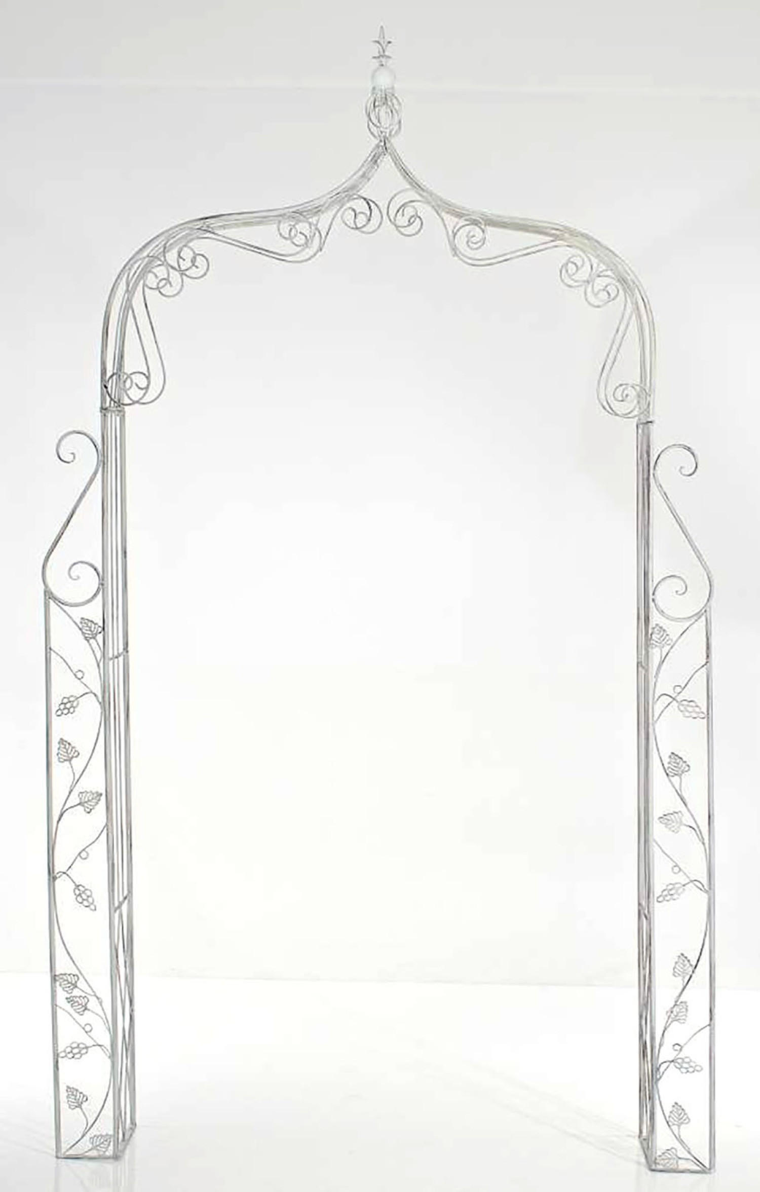 ROSENBOGEN Antigua antik weiß - Weiß, Metall (118/248/30cm) - TPFLiving