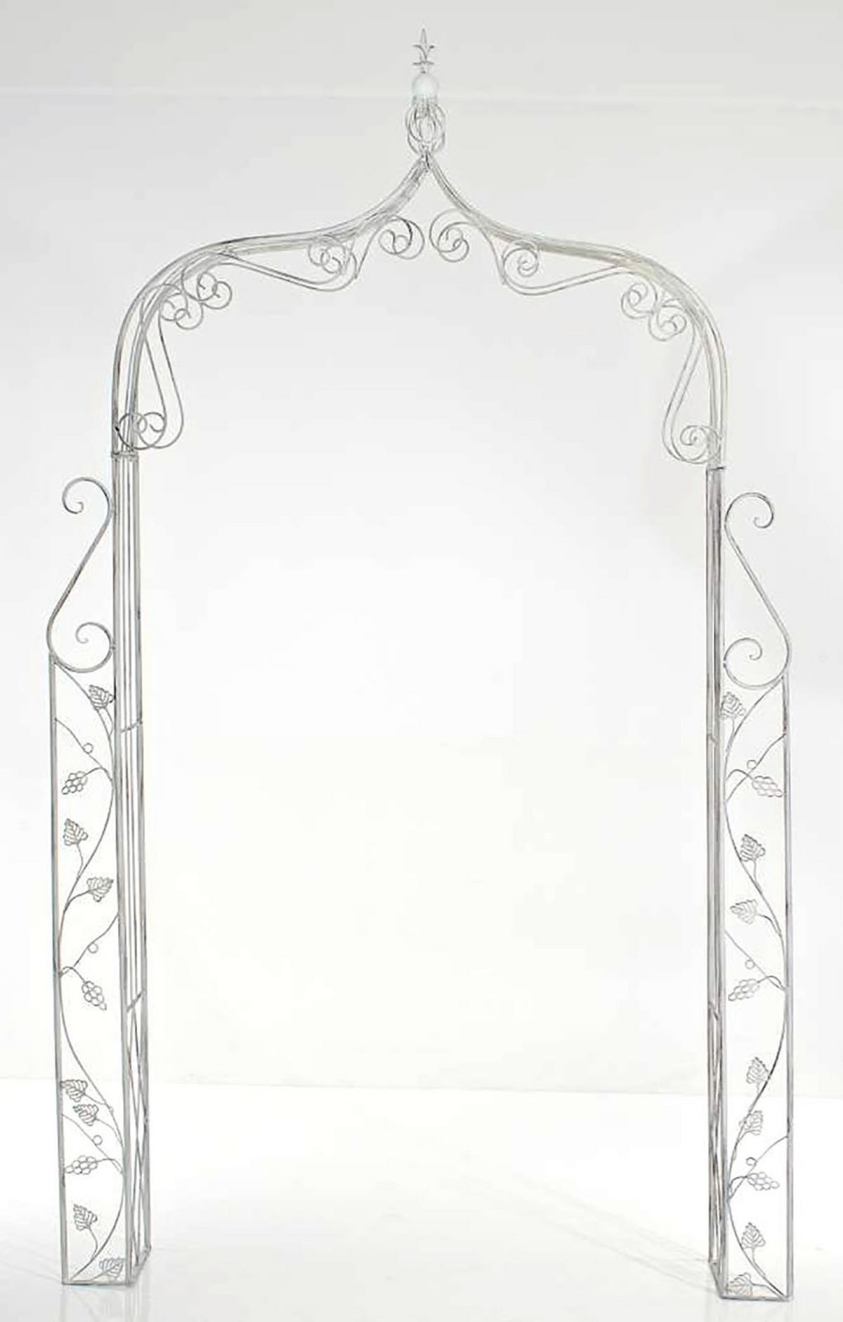 ROSENBOGEN Antigua antik weiß - Weiß, Metall (118/248/30cm) - TPFLiving