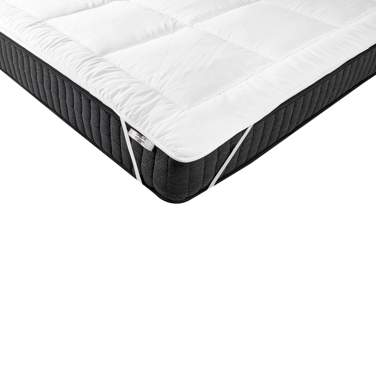 MATRATZENTOPPER 140/200 cm Aizkorri - Weiß, Textil (140/200cm) - Beliani