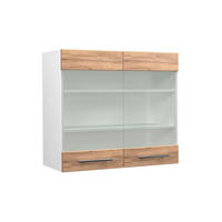 KÜCHENGLASSCHRANK Fame-Line Goldkraft Eiche 80 cm - Honigeiche/Eiche Wotan, Holzwerkstoff (80/72/34.1cm) - Vicco