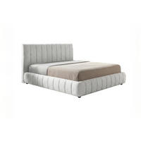 POLSTERBETT ALIOTTA Grau Bouclé - Grau, Textil (160/200cm) - KAWOLA