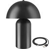 AKKU-TISCHLAMPE Kade,25 x 34 cm,schwarz - Schwarz, Metall (25/25/34cm) - tectake