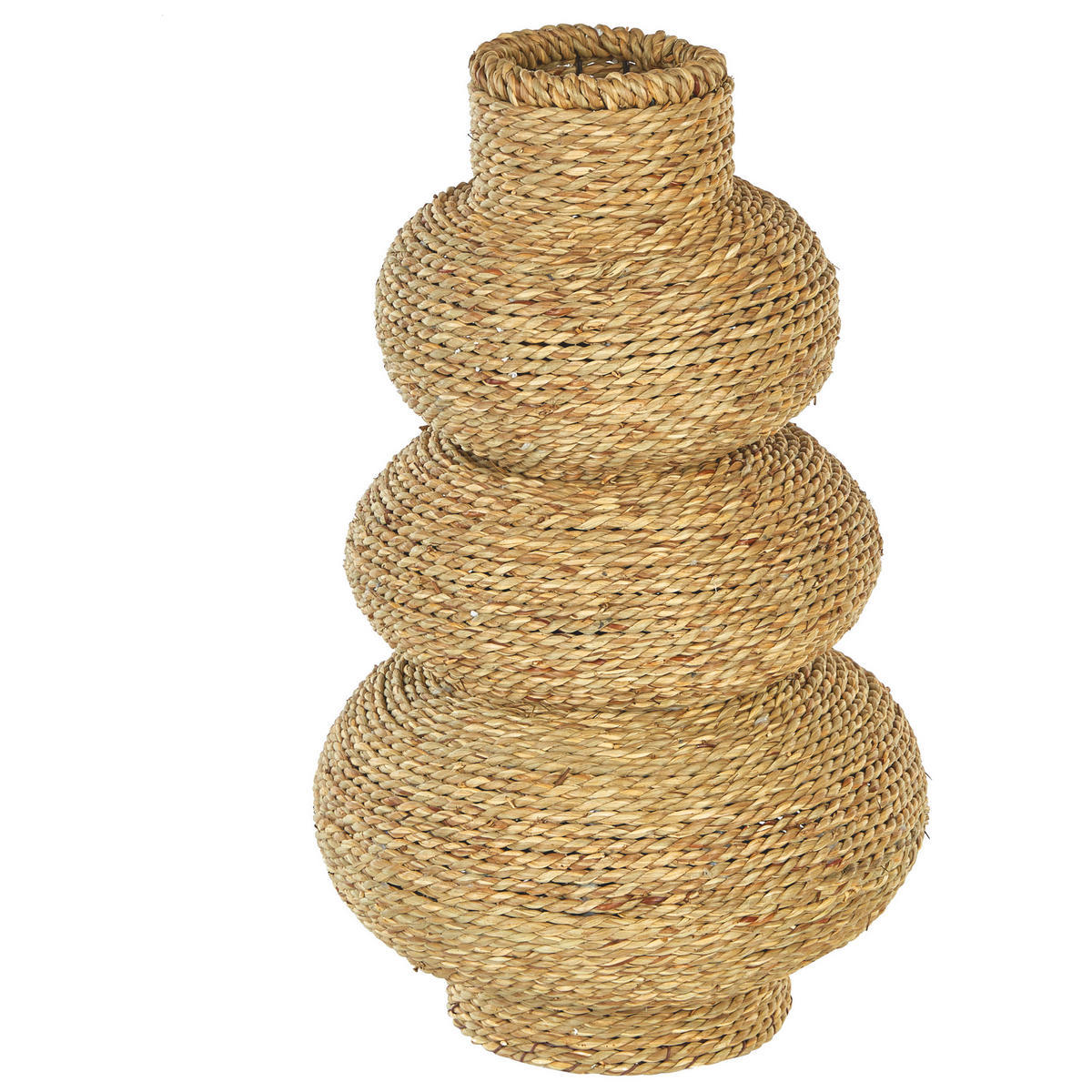 DEKOVASE Seegras natürlich Marang - Naturfarben, Naturmaterialen (41cm) - Beliani