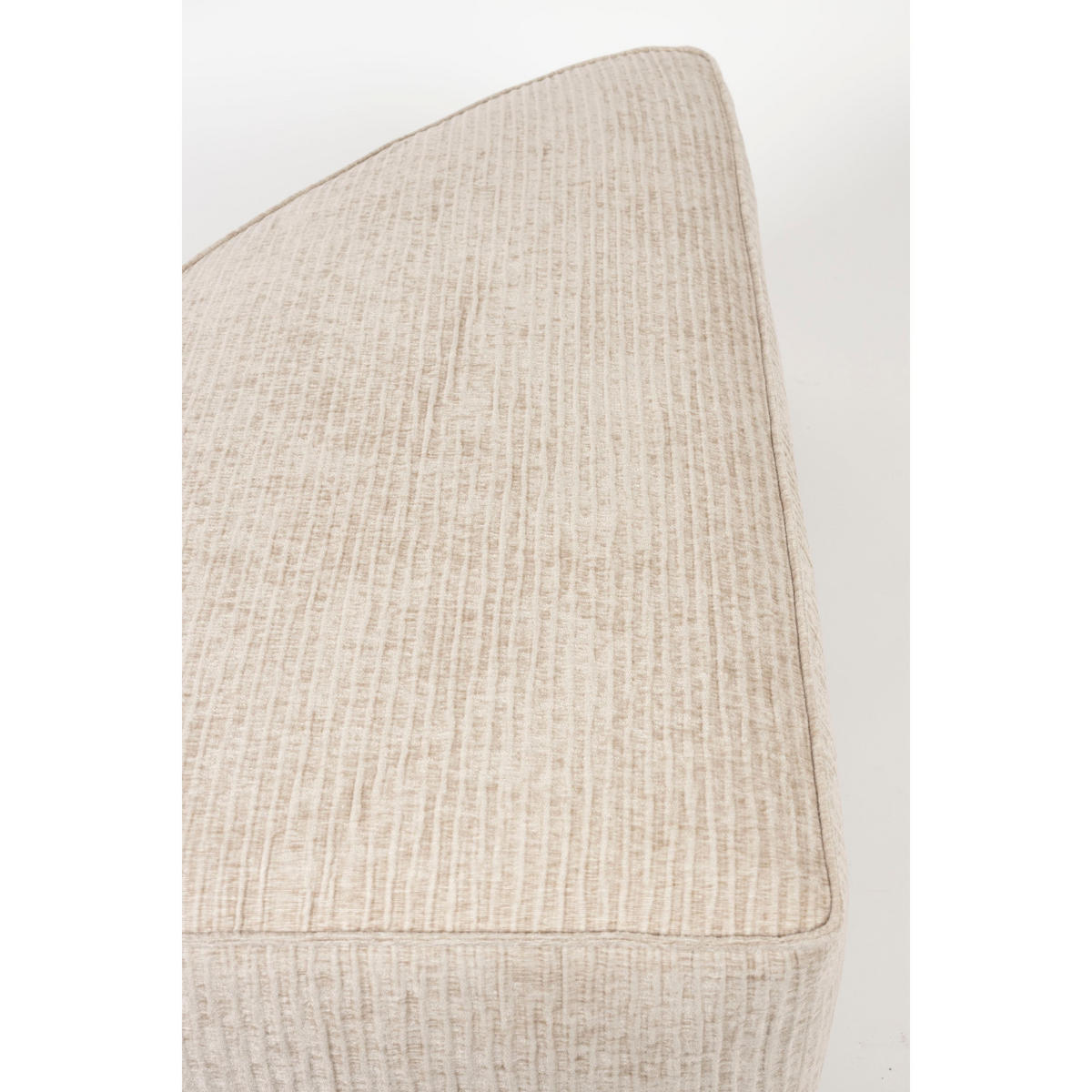 SOFA ELEMENT Hunter Rund Ecken Rechts Sand/ Beige - Beige, Textil (60/38/100cm) - Zuiver