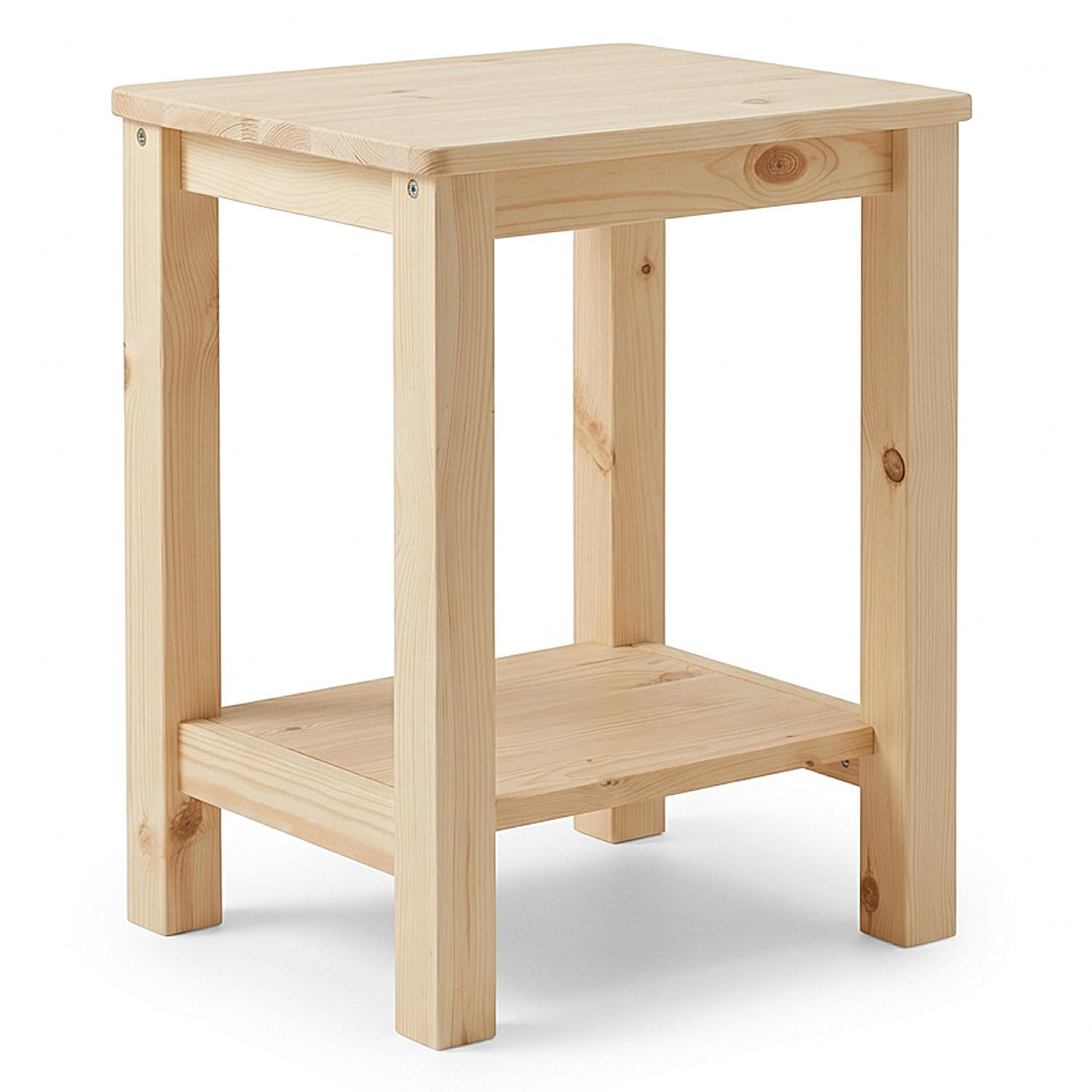 NACHTTISCH Kiefer natur 47/38/32 cm - Braun, Holz (38/47/32cm) - Homestyle4u