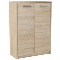 KOMMODE 2D2P Sonoma Eiche 77/35/108 cm - Sonoma Eiche, Holzwerkstoff (77/108/35cm) - Matkam Möbel