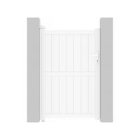 TOR lola weiss - Weiß, Metall (2/156/102cm) - Habitat Garten