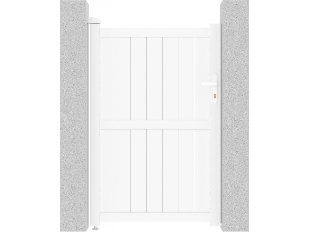 TOR lola weiss - Weiß, Metall (2/156/102cm) - Habitat Garten