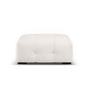 POUF Kendal aus Samt hellgrau - Hellgrau, Textil (104/45/72cm) - Micadoni
