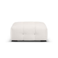 POUF Kendal aus Samt hellgrau - Hellgrau, Textil (104/45/72cm) - Micadoni