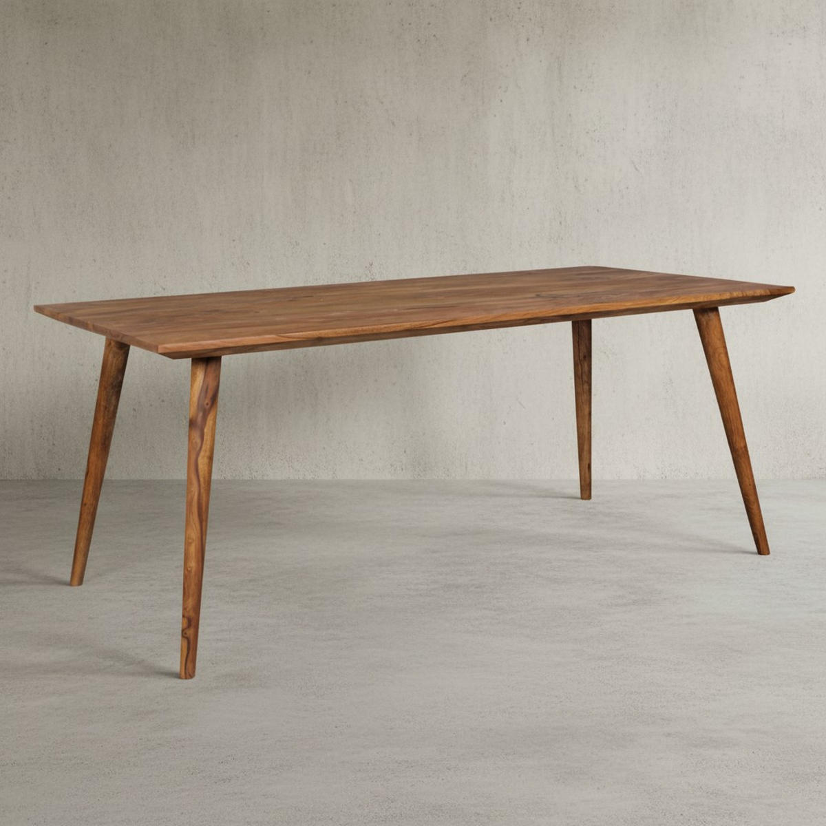 ESSTISCH Massivholz Braun Landhausstil Handgefertigt, Braun 180x80x76 cm - Braun, Holz (80/180/76cm) - KADIMA DESIGN