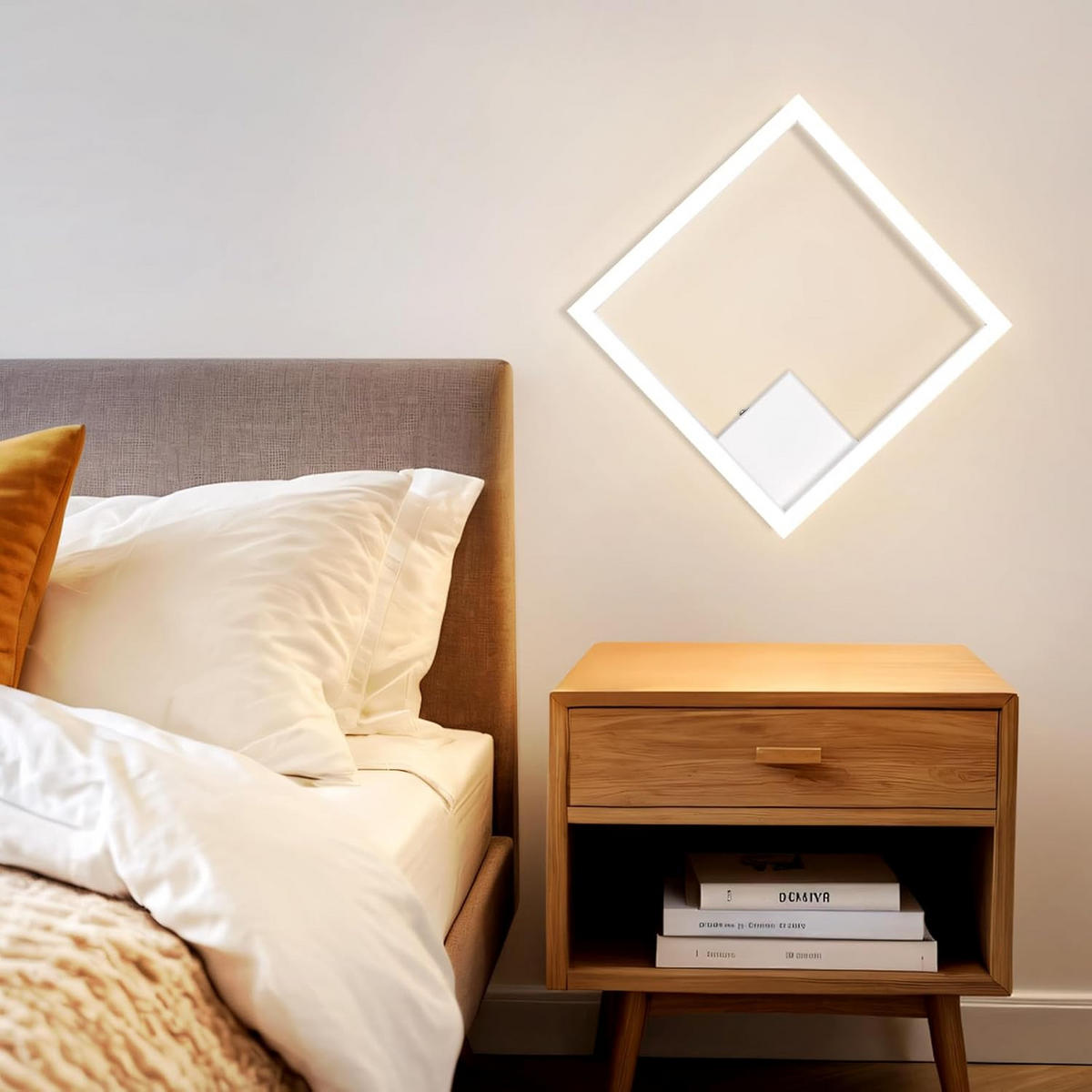 LED-DECKENLEUCHTE Dornwall 29.4/3.8/29.4 cm - Weiß, Metall (29.4/29.4/3.8cm) - ZMH