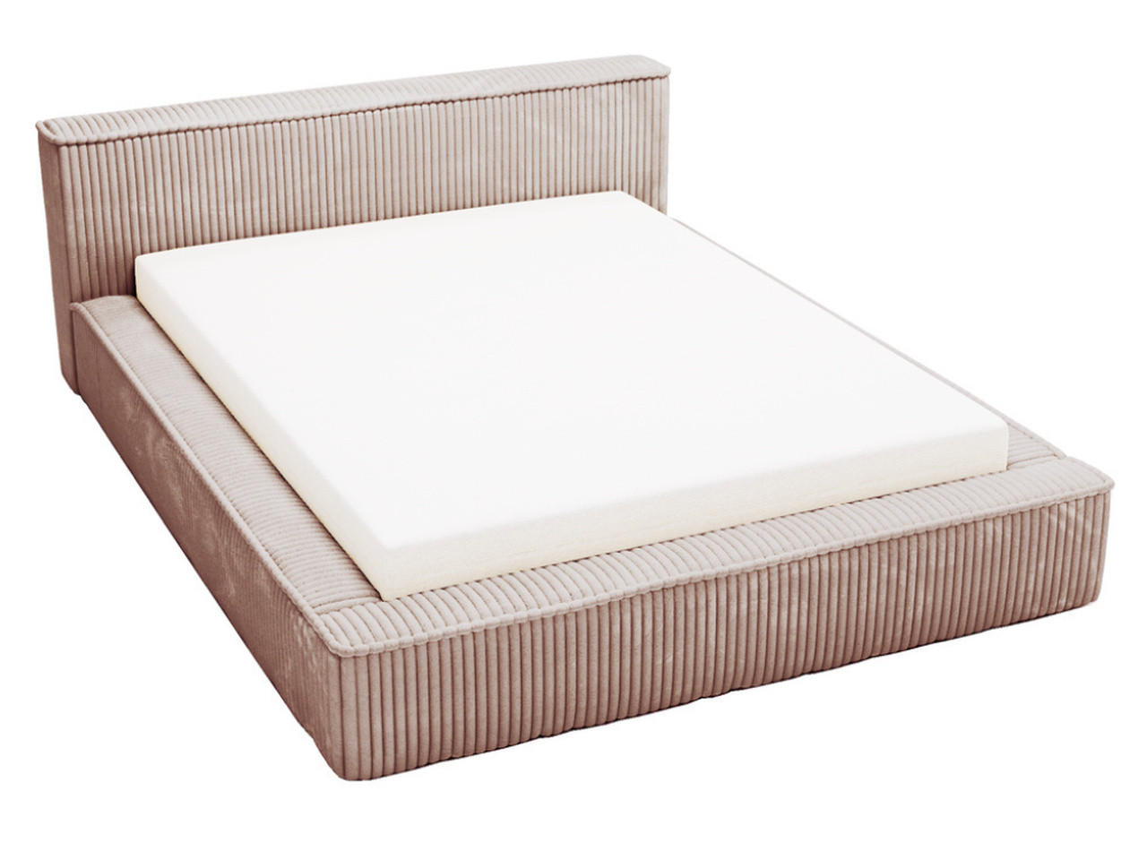 Graingold Polsterbett Braun 140x200 cm