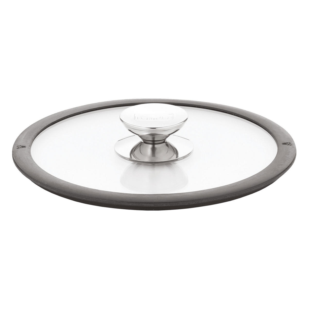 GLASDECKEL mit Silikonring, Transparent / Schwarz, 20 cm - Schwarz, Metall (8.46/8.46/1.97cm) - Berndes