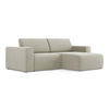 ECKSOFA Rechts Strukturstoff Stoff Beige - Beige/Creme, Kunststoff/Textil (224/167cm) - Makamii