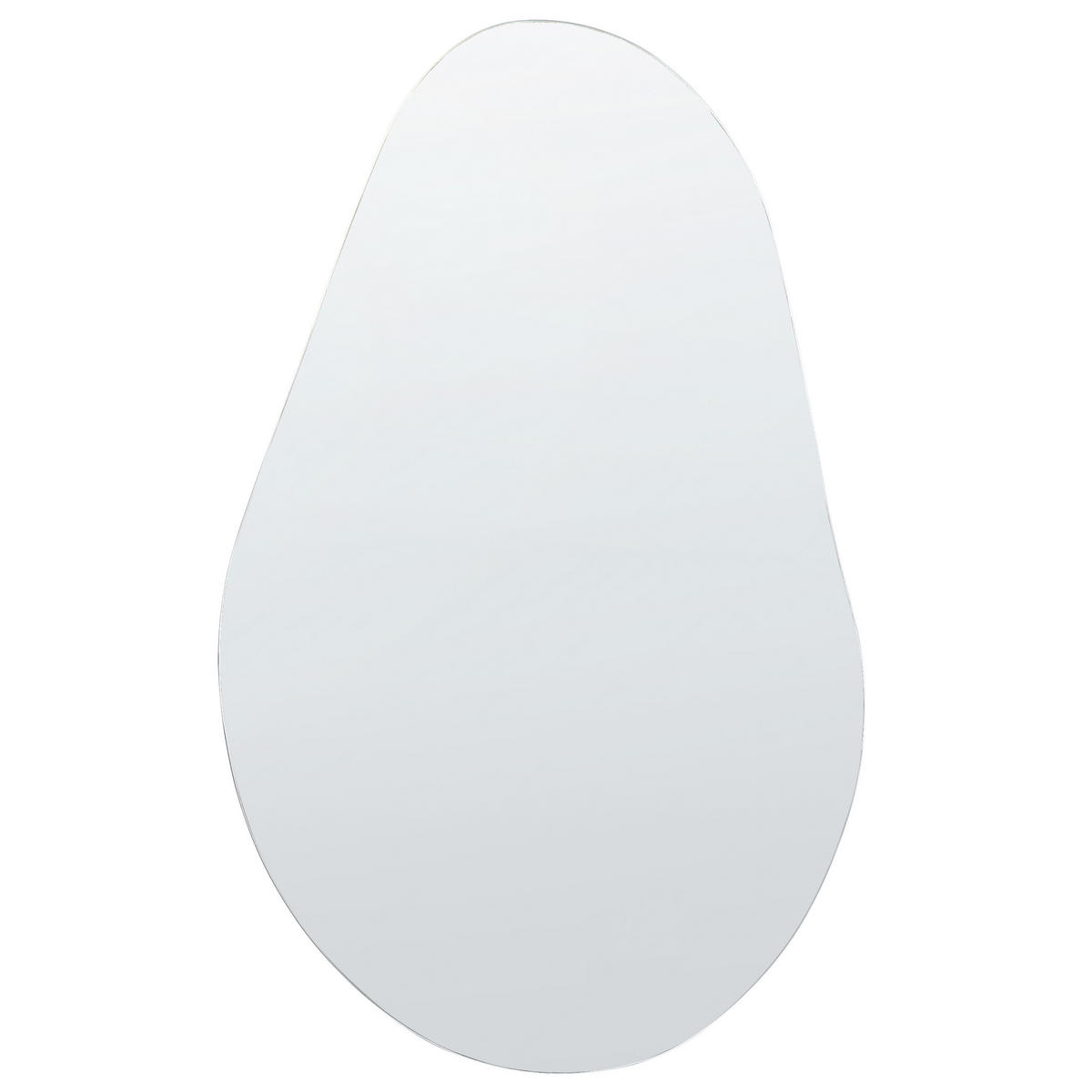 WANDSPIEGEL Silber 40/65 cm Aubagne - Silberfarben, Glas (40/65/40cm) - Beliani