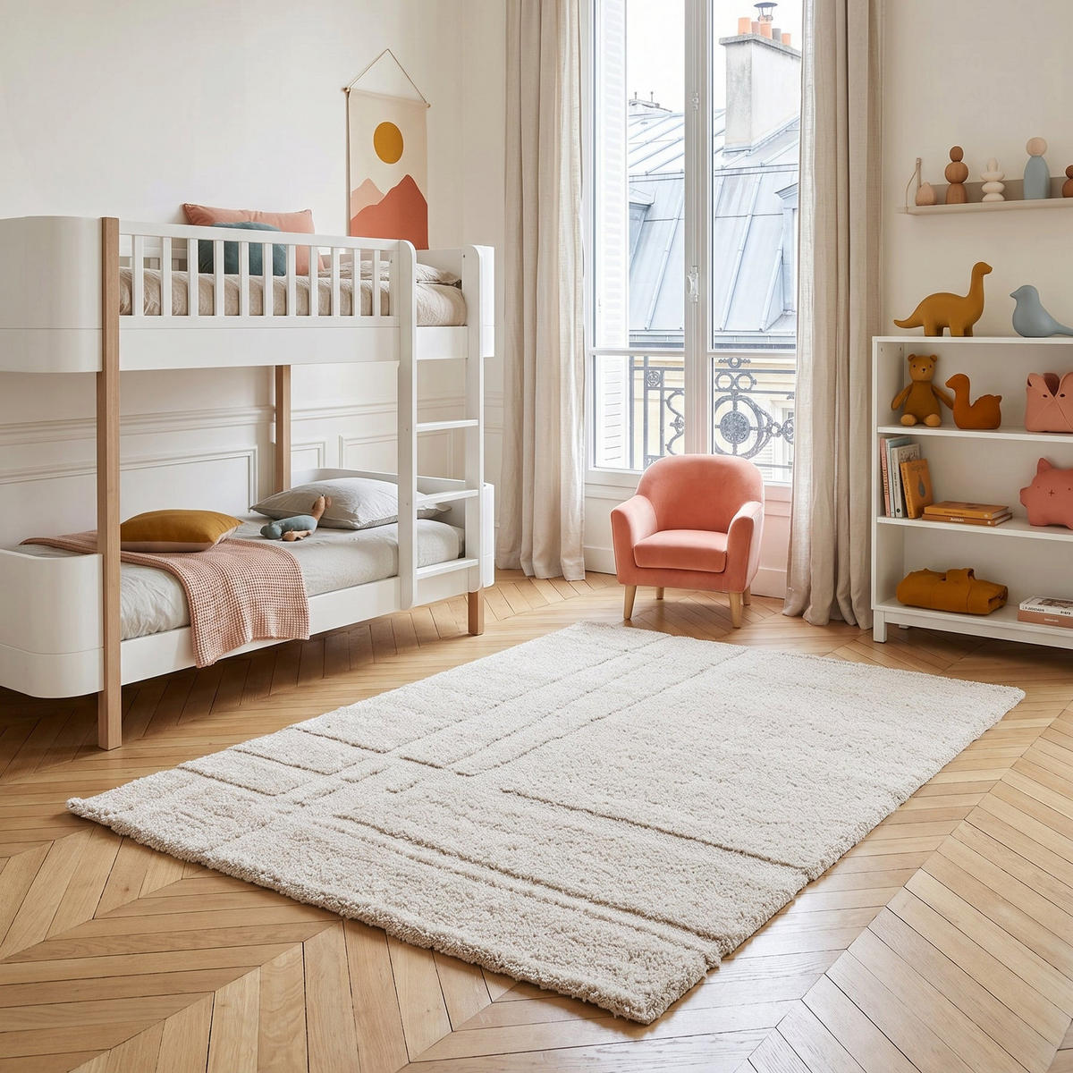 DESIGN-TEPPICH weich und dick beige - Beige, Textil (120/170cm) - AFK Living