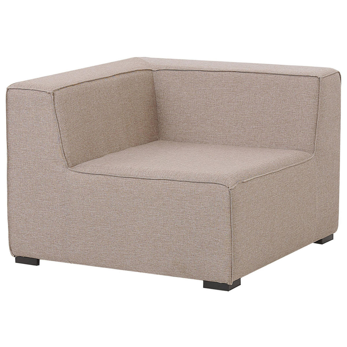 LOUNGE SET 7-Sitzer beige rechtsseitig modular Arezzo - Beige, Textil - Beliani