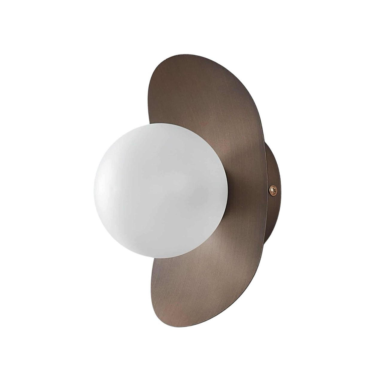 WANDLEUCHTE Aurema, Braun, 20cm - Braun, Glas (12/20/14cm) - KOSILUM