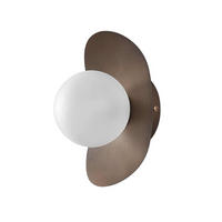 WANDLEUCHTE Aurema, Braun, 20cm - Braun, Glas (12/20/14cm) - KOSILUM